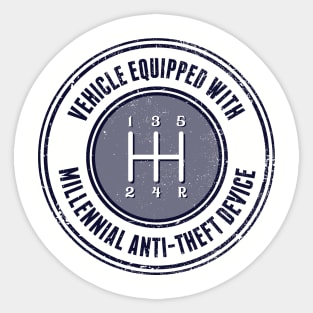 Millennial Anti-Theft Device Sticker